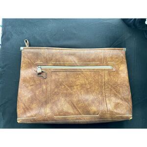 VTG Escort Tan Leather Bag 1975 American Luggage Made in Japan‎ Laptop Documents